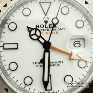 Explorer II 42mm 226570 904L SS QF 1:1 Best Edition White Dial on Bracelet SH3285 - Image 8