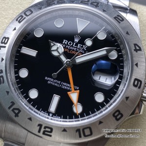 Explorer II 42mm 226570 904L SS ARF 1:1 Best Edition Black Dial on Bracelet SH3285 CHS - Image 6