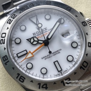 Explorer II 42mm 226570 904L SS ARF 1:1 Best Edition White Dial on Bracelet SH3285 CHS - Image 3