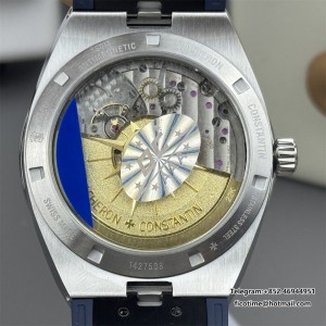 Overseas 4500V 41mm ZF Blue Dial Blue Rubber Strap A5100 - Image 3