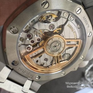 Royal Oak 15510 SS TOP 1:1 Best Edition Black Dial on SS Bracelet SA4302 Super Clone - Image 5