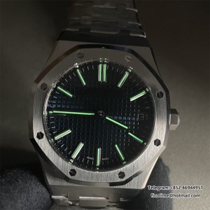 Royal Oak 15510 SS TOP 1:1 Best Edition Blue Dial on SS Bracelet SA4302 Super Clone - Image 9