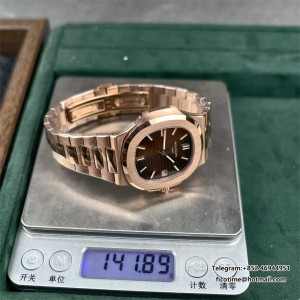 Nautilus 5711 RG DDF 1:1 Best Edition Gray Dial on RG Bracelet DD324 Super Clone (Weighted) - Image 3