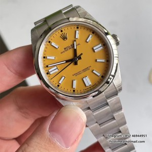 Oyster Perpetual 124300 41mm VSF 1:1 Best Edition 904L Steel Yellow Dial DD3230 - Image 4