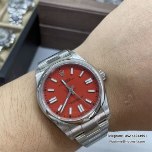 Oyster Perpetual 124300 41mm VSF 1:1 Best Edition 904L Steel Red Dial DD3230 - Image 7
