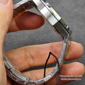 Royal Oak 37mm 15450 SS ZF 1:1 Best Edition Blue Textured Dial on SS Bracelet SA3120 Super Clone - Image 9