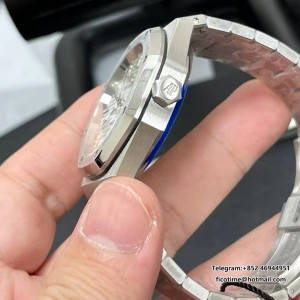 Royal Oak 37mm 15450 SS ZF 1:1 Best Edition White Textured Dial on SS Bracelet SA3120 Super Clone - Image 4