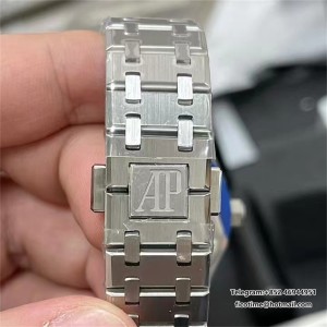 Royal Oak 37mm 15450 SS ZF 1:1 Best Edition White Textured Dial on SS Bracelet SA3120 Super Clone - Image 5