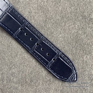 Overseas 47040 42mm SS Leather Blue Dial MKSF MY9019 - Image 4