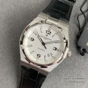 Overseas 47040 42mm SS Leather White Dial MKSF MY9019 - Image 3