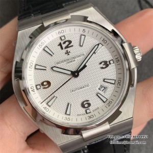 Overseas 47040 42mm SS Leather White Dial MKSF MY9019 - Image 5