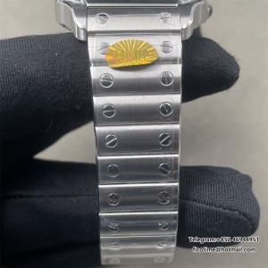 AF Santos De Cartier Medium MY9015 35mm White Dial SS Bracelet - Image 4