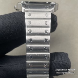 AF Santos De Cartier Medium MY9015 35mm White Dial SS Bracelet - Image 5