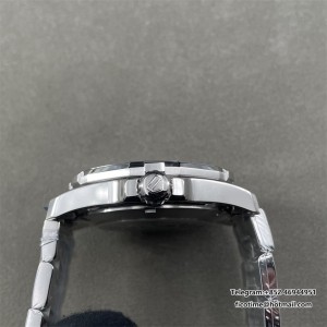 Aquaracer 41mm OF 1:1 Best Edition Black Dial Yellow Hand on SS Bracelet SW200 - Image 3