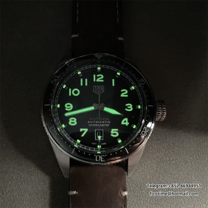 Autavia 42mm SS/SS Grey Dial Brown Leather OF SW200 - Image 9
