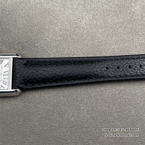 F1F Tank Must 29.5*22 White Dial Black Leather Strap Swiss Quartz - Image 3