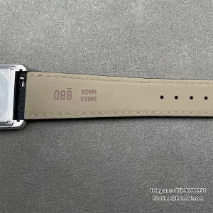 F1F Tank Must 33.7*25.5 White Dial Black Leather Strap Swiss Quartz - Image 4