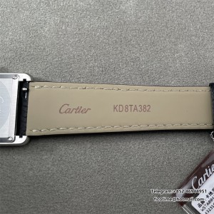 F1F Tank Must 33.7*25.5 White Dial Black Leather Strap Swiss Quartz - Image 5