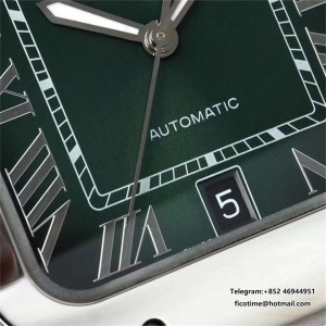 AF Santos Large 40mm Green Dial MY9015 SS Bracelet - Image 3