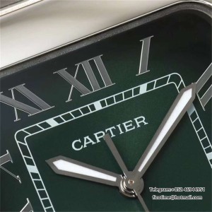 AF Santos Large 40mm Green Dial MY9015 SS Bracelet - Image 6