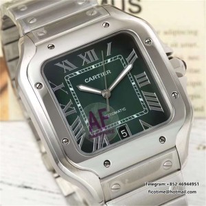 AF Santos Large 40mm Green Dial MY9015 SS Bracelet - Image 7