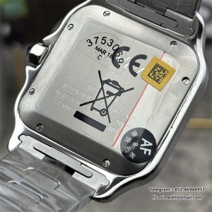 AF Santos 40mm XL White Dial MY9015 SS Bracelet - Image 5