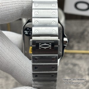 AF Santos 40mm XL White Dial MY9015 SS Bracelet - Image 6