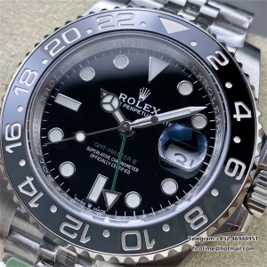 GMT-Master II 126710 GRNR Black/Gray Ceramic ARF 1:1 Best Edition Black Dial On Jubilee Bracelet DD3285 CHS - Image 9