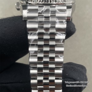 DJ 36mm Jub Flt 904L SS/SS Slv Wht/Stk V3 ARF DD3235 - Image 5