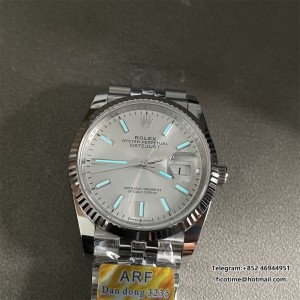 DJ 36mm Jub Flt 904L SS/SS Slv Wht/Stk V3 ARF DD3235 - Image 9