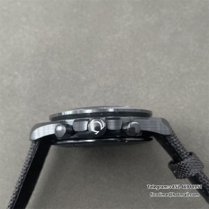 Speedmaster SMF 1:1 Best Edition Black Dial On Black Nylon Strap A3861 - Image 8