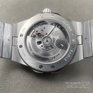 Chopard Alpine Eagle 41mm Lucent Steel Pine Green Sunburst Stick Dial on SS Bracelet A2824 - Image 8
