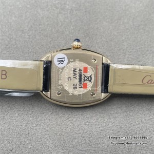 Baignoire Watch YG DRF 1:1 Best Edition Silver Dial On Black Leather Strap RONDA Quartz - Image 6
