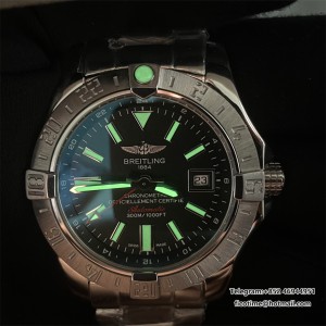 Avenger Seawolf GMT 44mm SS Black Dial with Red Second Hand on SS Bracelet A2834 - Image 9