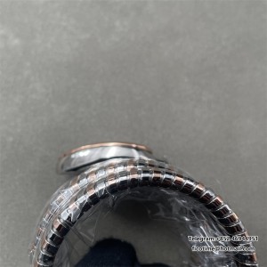 BVLGARI Serpenti Tubogas BVF SS RG Black Dial Roman Numerals Quartz - Image 3