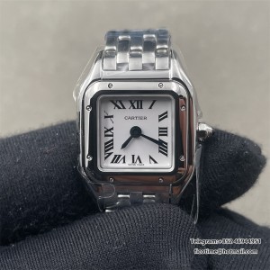 Panthere  Ladies 19mm SS BBA 1:1 Best Edition White Dial On SS Bracelet Ronda Quartz - Image 1