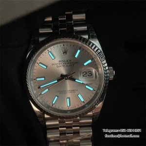 DJ 36mm Jub Wt Flt 904L SS/SS Silv/Stk VSF V2 VS3235 - Image 9