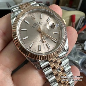DateJust 126331 41 904L SS/RG VSF 1:1 Best Edition champagne Stick Dial on Jubilee Bracelet DD3235 - Image 5