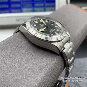 Black Bay M79470 GMT SS ZF 1:1 Best Edition Black Dial On SS Bracelet Super Clone 3186 - Image 5