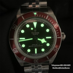 Heritage Black Bay M7941A1A0RU-0003 39mm SS ZF 1:1 Best Edition Burgundy red dial Red Bezel on SS Bracelet A2824 - Image 9