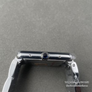 Tank must 33.7x25.5 SS K11F 1:1 Best Edition White Dial on SS Bracelet Ronda Quartz - Image 3