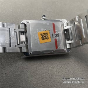 Tank must 33.7x25.5 SS K11F 1:1 Best Edition White Dial on SS Bracelet Ronda Quartz - Image 8