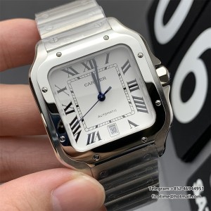 Santos De Cartier Mens XL SS/SS White GF V2 MY9015 - Image 3