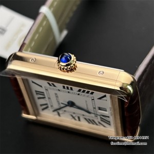 Cartier Tank Solo 4324 RG/LE Wht AF A1847 Mod XL - Image 2