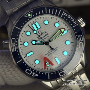 Seamaster Diver 300M Americas Cup SS V4 VSF 1:1 Best Edition White Wave Ceramic Dial On SS Bracelet Super Clone Asian 8800 - Image 6