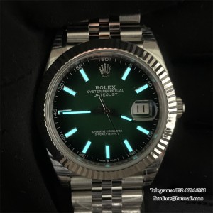 VSF Datejust 126334 41mm 2026 Jubilee SS/SS Ombre Green/Stk DD3235 V2 DD3235 - Image 9