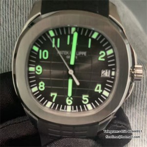 Aquanaut 5167 SS DDF 1:1 Best Edition Black Dial On Black Strap Super Clone DD324 - Image 7
