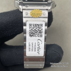 Santos de Cartier 40mm SS AF 1:1 Best Edition Green Dial on SS SmartLinks Bracelet MIYOTA 9015 - Image 4