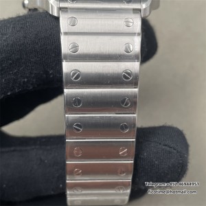 Santos de Cartier 40mm SS AF 1:1 Best Edition Green Dial on SS SmartLinks Bracelet MIYOTA 9015 - Image 5