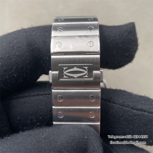 Santos de Cartier 40mm SS AF 1:1 Best Edition Green Dial on SS SmartLinks Bracelet MIYOTA 9015 - Image 6